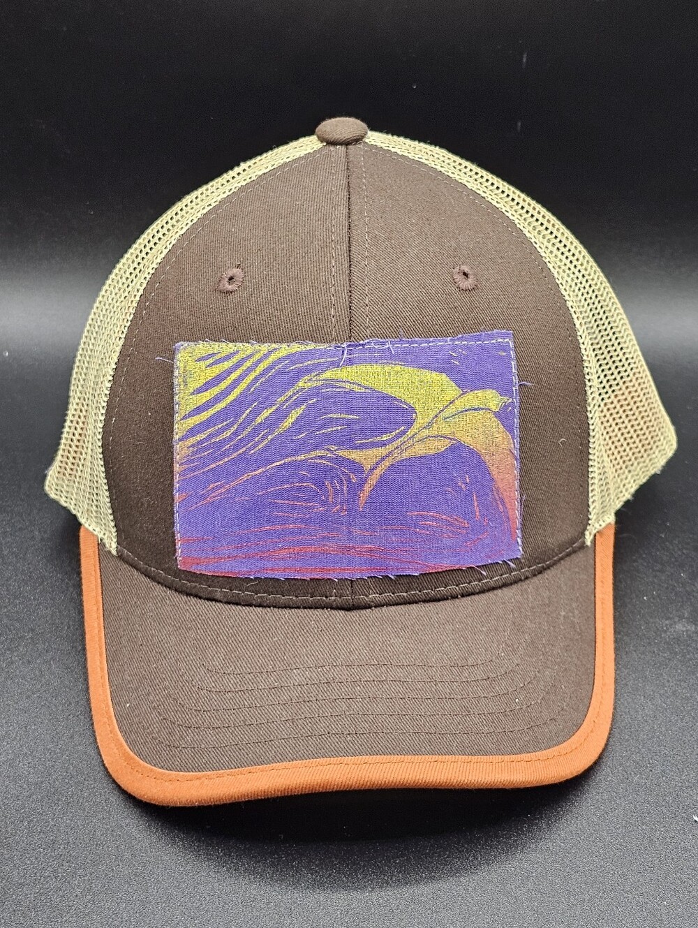 Anchorage Waldorf School Trucker Hat Brown Tan Snapback Cap Recaps